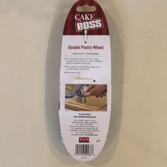 NWT Cake Boss Double Pastry Wheel - Picture 2 of 5